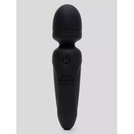 Черный мини-wand Sensation Rechargeable Mini Wand Vibrator - 10,1 см., фото 