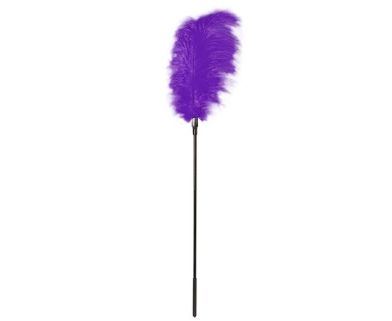 Стек с большим фиолетовым пером Large Feather Tickler - 65 см., фото 
