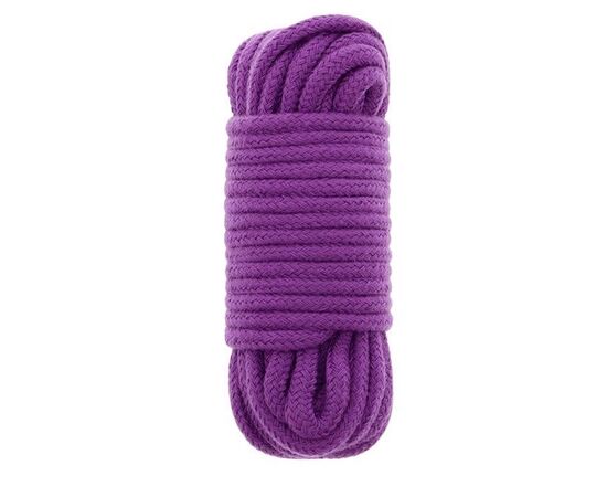 Фиолетовая хлопковая веревка BONDX LOVE ROPE 10M PURPLE - 10 м., фото 