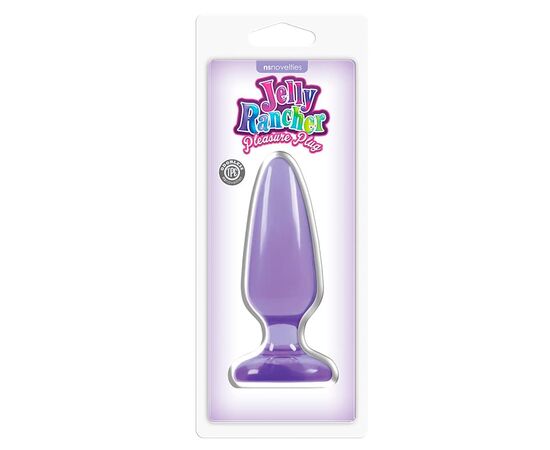 Фиолетовая средняя анальная пробка Jelly Rancher Pleasure Plug Medium - 12,7 см., фото 
