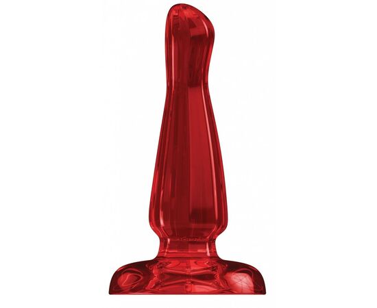 Красный анальный стимулятор Bottom Line 6" Model 3 Acrylic Red - 15,5 см., фото 