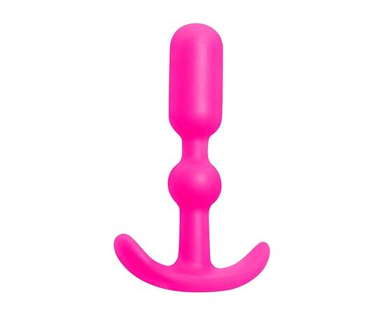 Розовая силиконовая анальная пробка Anal Anchor - 10,2 см., фото 