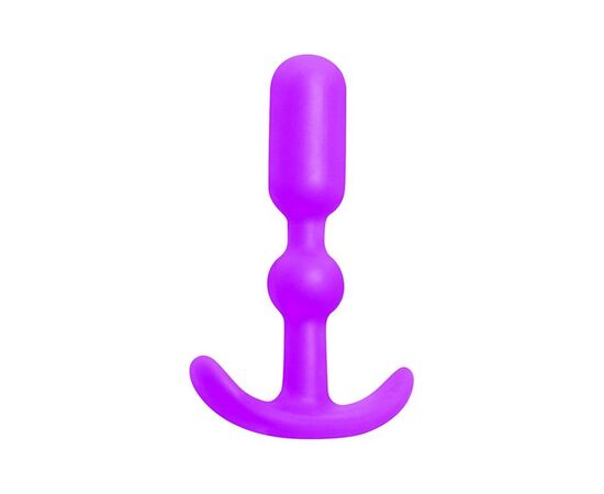 Фиолетовая силиконовая анальная пробка Anal Anchor - 10,2 см., фото 