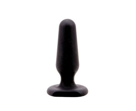 Чёрная анальная втулка Sex Expert - 7,5 см., фото 