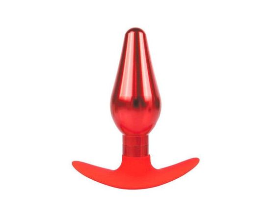 Красная анальная каплевидная  втулка - 10,9 см., фото 