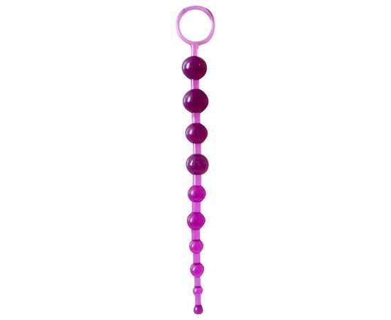 Фиолетовая анальная цепочка Anal stimulator - 26 см., фото 