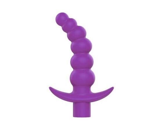 Фиолетовая вибрирующая анальная елочка Sweet Toys - 10,8 см., фото 