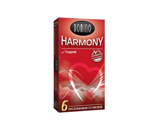 Гладкие презервативы Domino Harmony - 6 шт., фото 