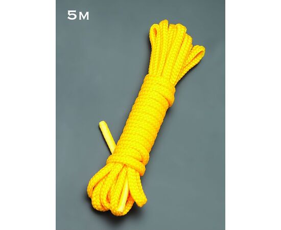 Желтая веревка для связывания - 5 м., фото 