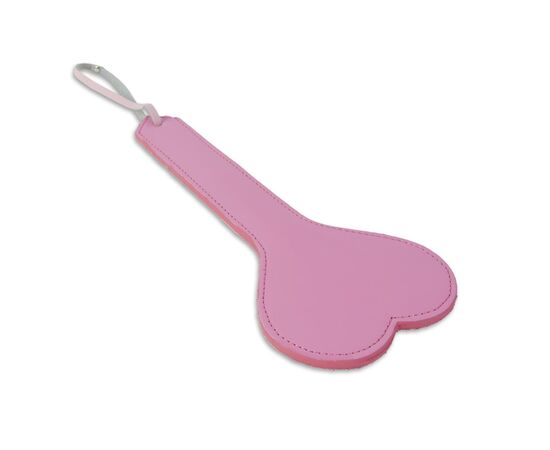 Розовая шлёпалка в форме сердечка - 29 см., фото 