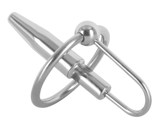 Зонд для уретры с подвижным кольцом Penisplug mit Eichelring, фото 