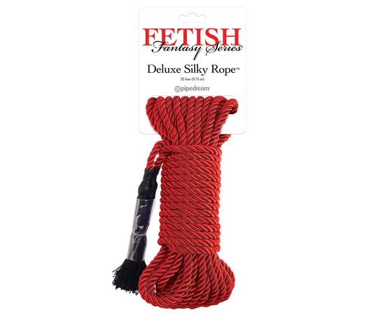 Красная веревка для фиксации Deluxe Silky Rope - 9,75 м., фото 