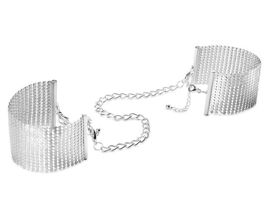 Серебристые наручники-браслеты Desir Metallique Handcuffs, фото 